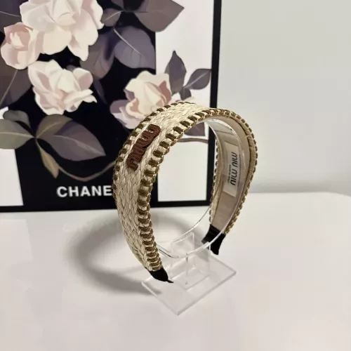 Cheap MIU MIU Headband For Women #1332217 Replica Wholesale [$29.00 USD] [ITEM#1332217] on Replica MIU MIU Headband