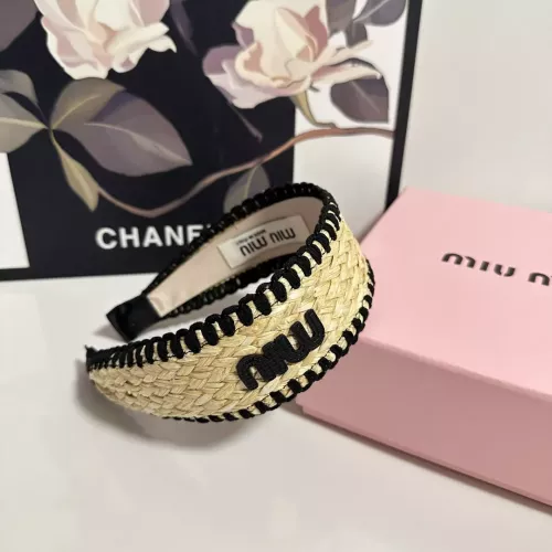 Cheap MIU MIU Headband For Women #1332218 Replica Wholesale [$29.00 USD] [ITEM#1332218] on Replica MIU MIU Headband