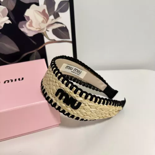 Cheap MIU MIU Headband For Women #1332218 Replica Wholesale [$29.00 USD] [ITEM#1332218] on Replica MIU MIU Headband