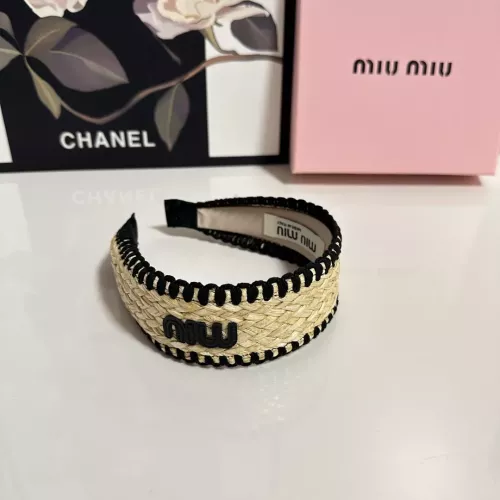 Cheap MIU MIU Headband For Women #1332218 Replica Wholesale [$29.00 USD] [ITEM#1332218] on Replica MIU MIU Headband