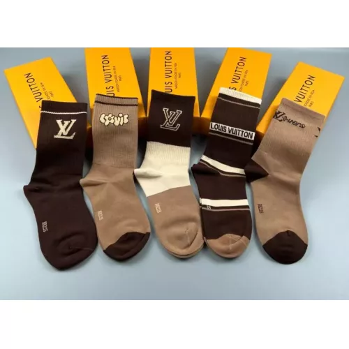 Cheap Louis Vuitton LV Socks For Women #1332413 Replica Wholesale [$29.00 USD] [ITEM#1332413] on Replica Louis Vuitton LV Socks