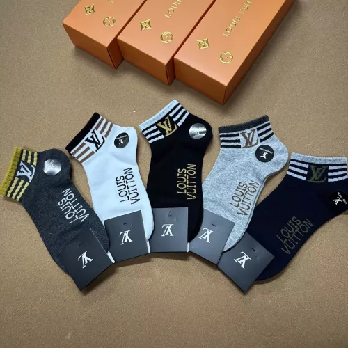 Cheap Louis Vuitton LV Socks For Men #1332414 Replica Wholesale [$25.00 USD] [ITEM#1332414] on Replica Louis Vuitton LV Socks