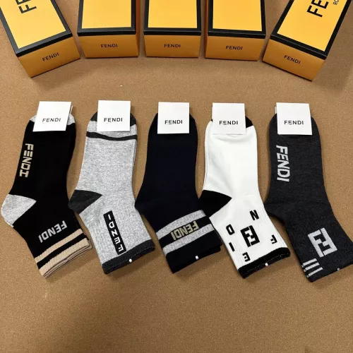 Cheap Fendi Socks For Men #1332488 Replica Wholesale [$25.00 USD] [ITEM#1332488] on Replica Fendi Socks