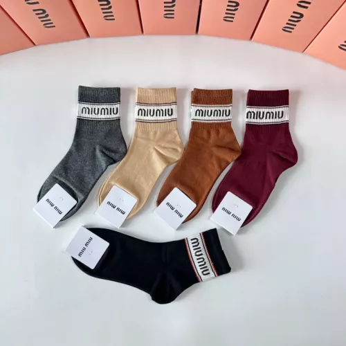 Cheap MIU MIU Socks #1332509 Replica Wholesale [$27.00 USD] [ITEM#1332509] on Replica MIU MIU Socks