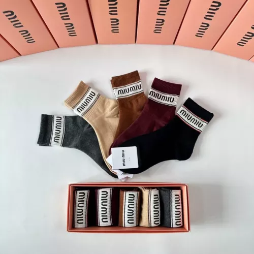 Cheap MIU MIU Socks #1332509 Replica Wholesale [$27.00 USD] [ITEM#1332509] on Replica MIU MIU Socks