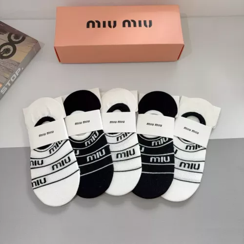 Cheap MIU MIU Socks #1332513 Replica Wholesale [$27.00 USD] [ITEM#1332513] on Replica MIU MIU Socks
