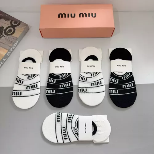 Cheap MIU MIU Socks #1332513 Replica Wholesale [$27.00 USD] [ITEM#1332513] on Replica MIU MIU Socks
