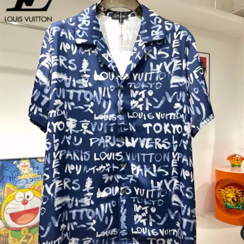 Cheap Louis Vuitton LV Tracksuits Short Sleeved For Men #1333398 Replica Wholesale [$76.00 USD] [ITEM#1333398] on Replica Louis Vuitton LV Tracksuits