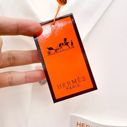 Cheap Hermes Shirts Short Sleeved For Men #1333500 Replica Wholesale [$52.00 USD] [ITEM#1333500] on Replica Hermes Shirts