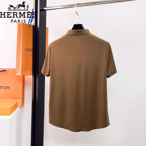 Cheap Hermes Shirts Short Sleeved For Men #1333501 Replica Wholesale [$52.00 USD] [ITEM#1333501] on Replica Hermes Shirts
