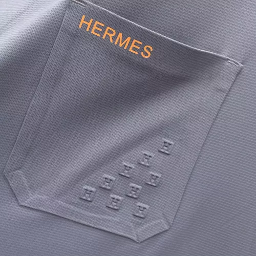 Cheap Hermes Shirts Short Sleeved For Men #1333502 Replica Wholesale [$52.00 USD] [ITEM#1333502] on Replica Hermes Shirts