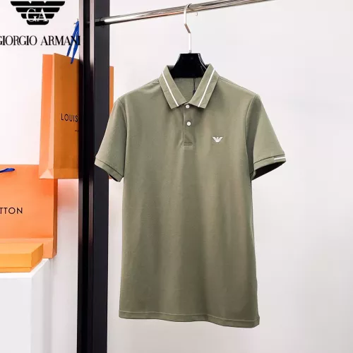 Armani T-Shirts Short Sleeved For Men #1333513