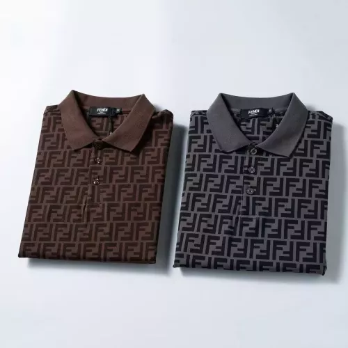 Cheap Fendi T-Shirts Short Sleeved For Men #1333775 Replica Wholesale [$32.00 USD] [ITEM#1333775] on Replica Fendi T-Shirts