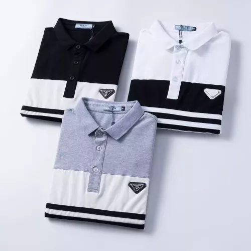 Cheap Prada T-Shirts Short Sleeved For Men #1333827 Replica Wholesale [$32.00 USD] [ITEM#1333827] on Replica Prada T-Shirts