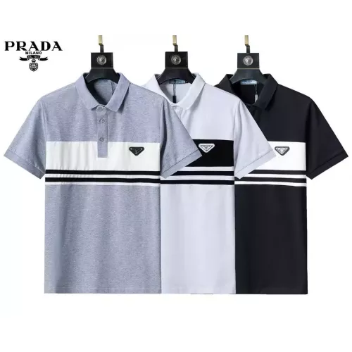 Cheap Prada T-Shirts Short Sleeved For Men #1333827 Replica Wholesale [$32.00 USD] [ITEM#1333827] on Replica Prada T-Shirts