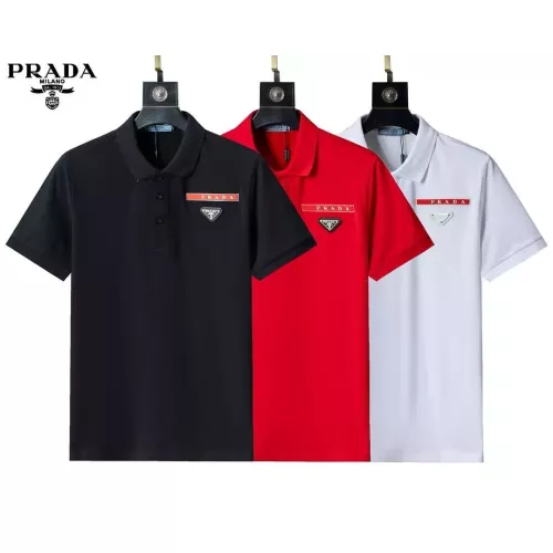 Cheap Prada T-Shirts Short Sleeved For Men #1333834 Replica Wholesale [$32.00 USD] [ITEM#1333834] on Replica Prada T-Shirts