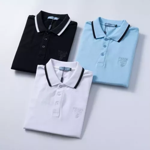 Cheap Prada T-Shirts Short Sleeved For Men #1333837 Replica Wholesale [$32.00 USD] [ITEM#1333837] on Replica Prada T-Shirts