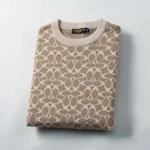 Cheap Coach Sweaters Long Sleeved For Men #1333839 Replica Wholesale [$45.00 USD] [ITEM#1333839] on Replica Couple Commune Sweaters