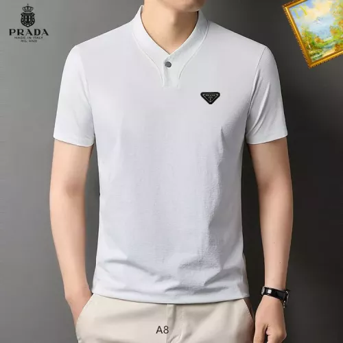 Prada T-Shirts Short Sleeved For Men #1334386
