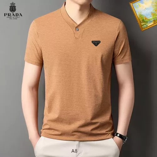 Prada T-Shirts Short Sleeved For Men #1334390