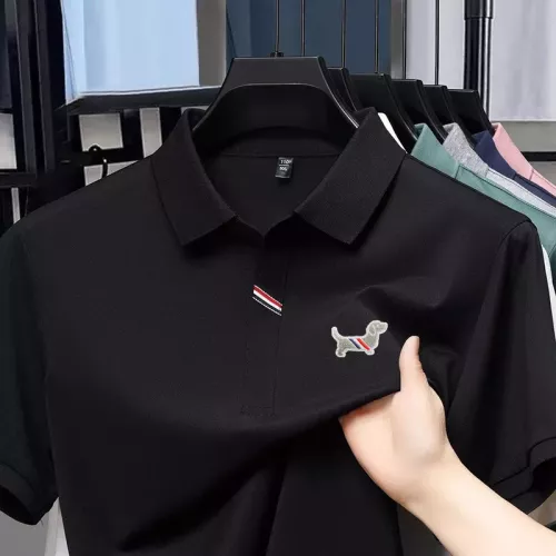 Cheap Thom Browne TB T-Shirts Short Sleeved For Men #1334400 Replica Wholesale [$34.00 USD] [ITEM#1334400] on Replica Thom Browne TB T-Shirts