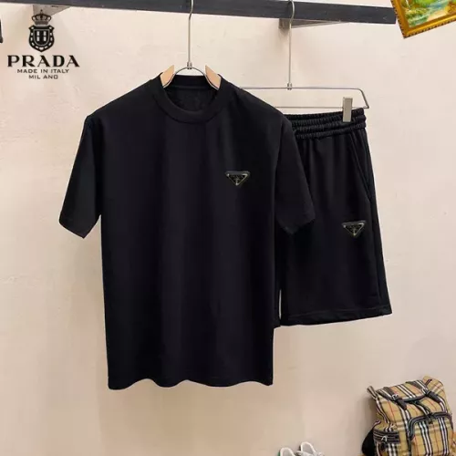 Prada Tracksuits Short Sleeved For Men #1334686