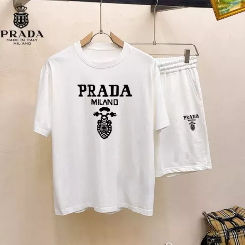 Prada Tracksuits Short Sleeved For Men #1334690