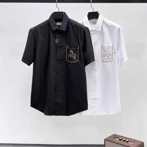 Cheap Hermes Shirts Short Sleeved For Men #1334838 Replica Wholesale [$42.00 USD] [ITEM#1334838] on Replica Hermes Shirts