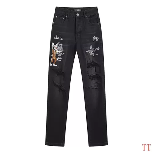 Cheap Amiri Jeans For Men #1335402 Replica Wholesale [$64.00 USD] [ITEM#1335402] on Replica Amiri Jeans