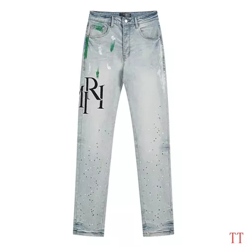 Cheap Amiri Jeans For Men #1335405 Replica Wholesale [$64.00 USD] [ITEM#1335405] on Replica Amiri Jeans