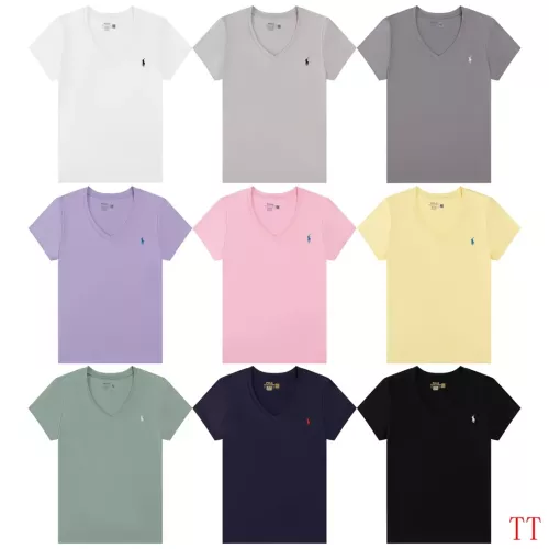Cheap Ralph Lauren Polo T-Shirts Short Sleeved For Women #1335466 Replica Wholesale [$29.00 USD] [ITEM#1335466] on Replica Ralph Lauren Polo T-Shirts