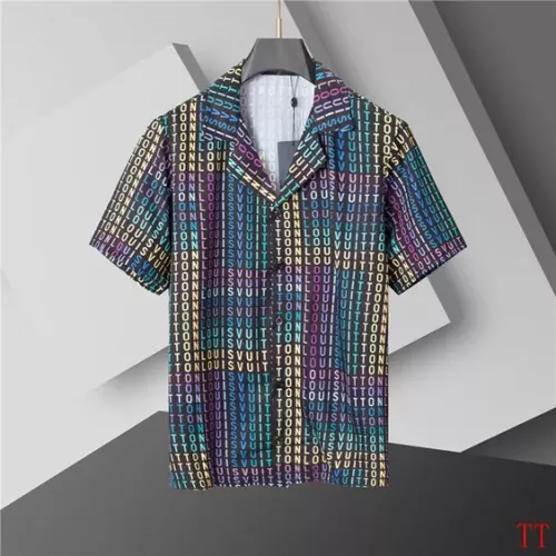 Cheap Louis Vuitton LV Tracksuits Short Sleeved For Men #1335676 Replica Wholesale [$60.00 USD] [ITEM#1335676] on Replica Louis Vuitton LV Tracksuits