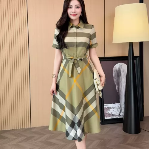 Cheap Burberry Dresses Short Sleeved For Women #1335838 Replica Wholesale [$85.00 USD] [ITEM#1335838] on Replica Burberry Dresses