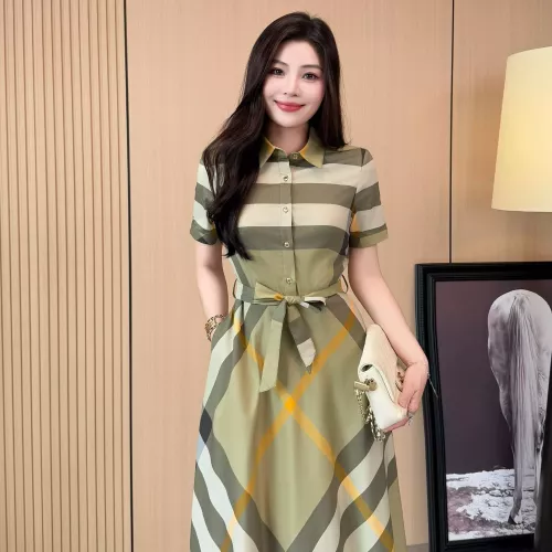 Cheap Burberry Dresses Short Sleeved For Women #1335838 Replica Wholesale [$85.00 USD] [ITEM#1335838] on Replica Burberry Dresses