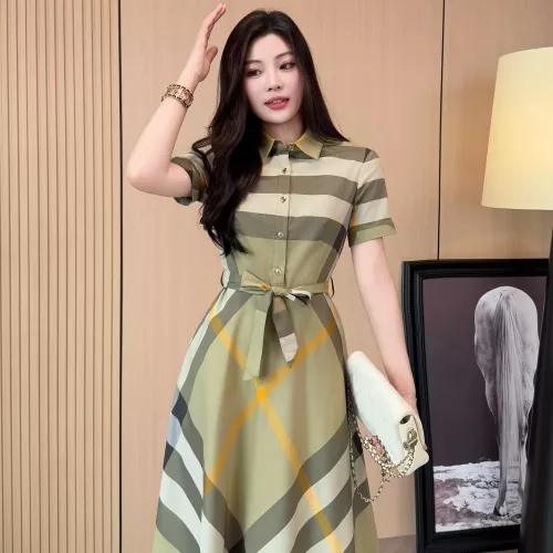 Cheap Burberry Dresses Short Sleeved For Women #1335838 Replica Wholesale [$85.00 USD] [ITEM#1335838] on Replica Burberry Dresses