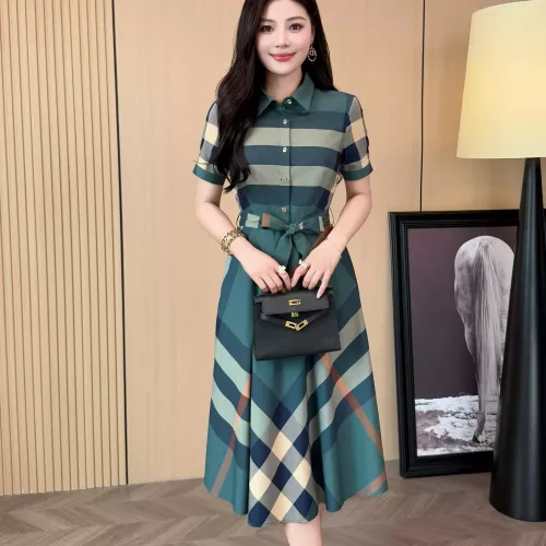 Cheap Burberry Dresses Short Sleeved For Women #1335840 Replica Wholesale [$85.00 USD] [ITEM#1335840] on Replica Burberry Dresses