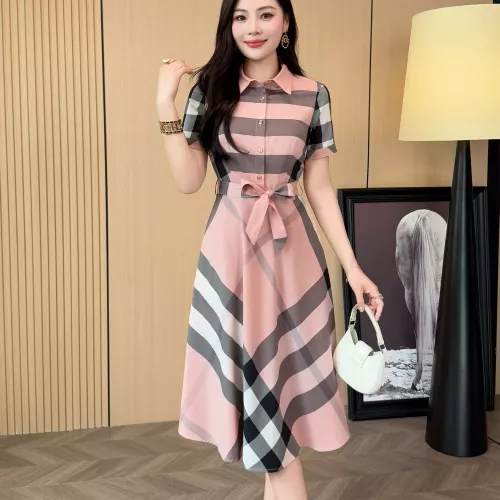Cheap Burberry Dresses Short Sleeved For Women #1335841 Replica Wholesale [$85.00 USD] [ITEM#1335841] on Replica Burberry Dresses