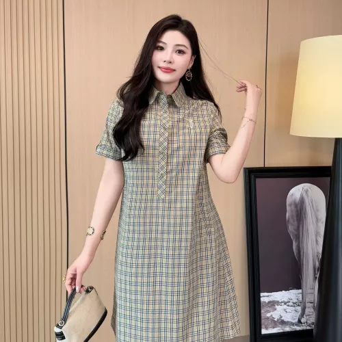 Cheap Burberry Dresses Short Sleeved For Women #1335842 Replica Wholesale [$85.00 USD] [ITEM#1335842] on Replica Burberry Dresses