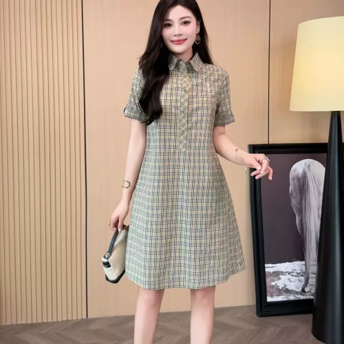 Cheap Burberry Dresses Short Sleeved For Women #1335842 Replica Wholesale [$85.00 USD] [ITEM#1335842] on Replica Burberry Dresses