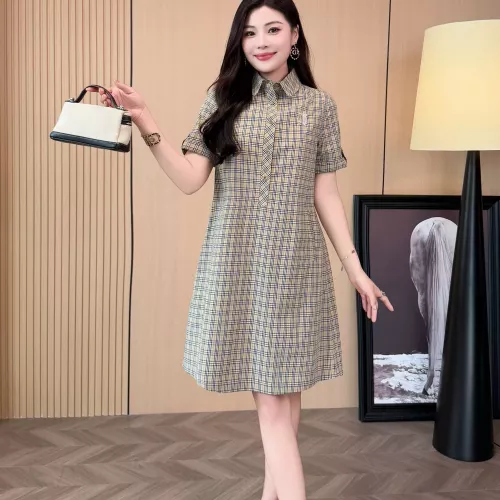 Cheap Burberry Dresses Short Sleeved For Women #1335842 Replica Wholesale [$85.00 USD] [ITEM#1335842] on Replica Burberry Dresses