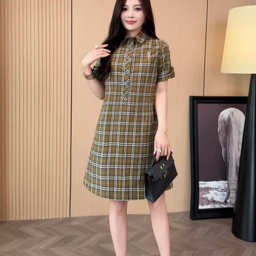 Cheap Burberry Dresses Short Sleeved For Women #1335843 Replica Wholesale [$85.00 USD] [ITEM#1335843] on Replica Burberry Dresses