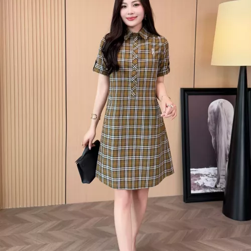 Cheap Burberry Dresses Short Sleeved For Women #1335843 Replica Wholesale [$85.00 USD] [ITEM#1335843] on Replica Burberry Dresses