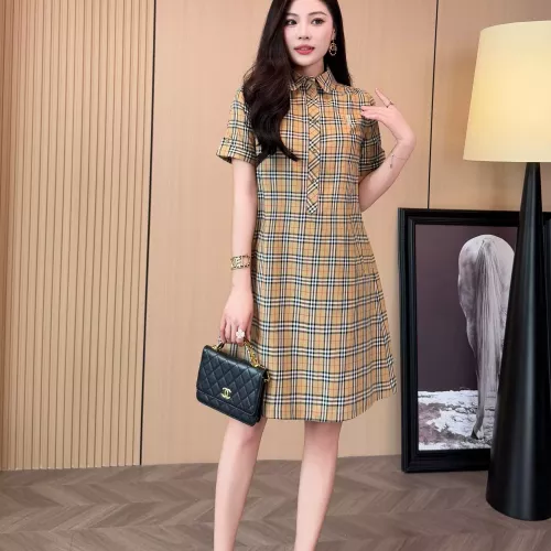 Cheap Burberry Dresses Short Sleeved For Women #1335844 Replica Wholesale [$85.00 USD] [ITEM#1335844] on Replica Burberry Dresses