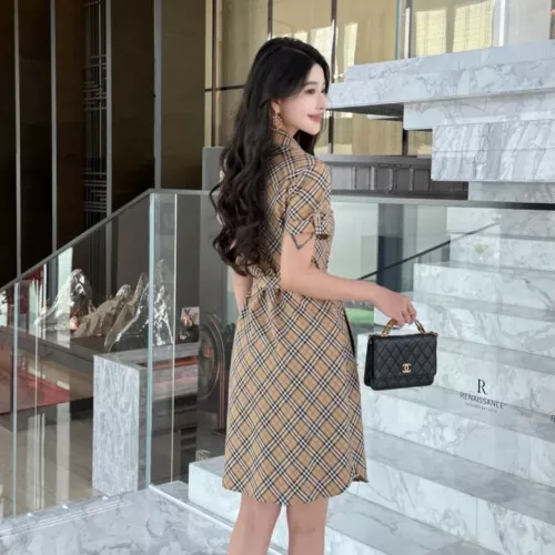 Cheap Burberry Dresses Short Sleeved For Women #1335846 Replica Wholesale [$85.00 USD] [ITEM#1335846] on Replica Burberry Dresses