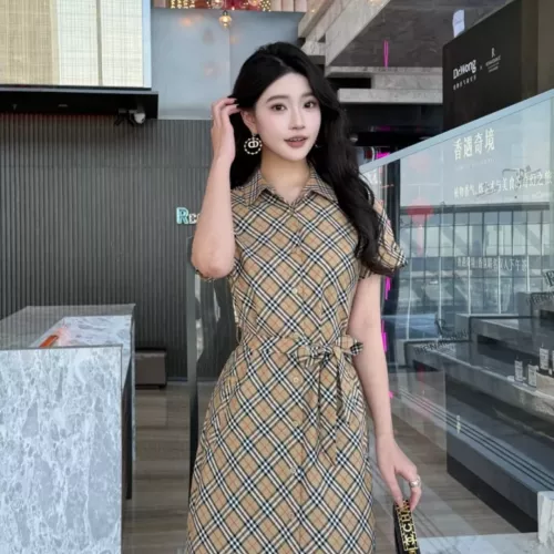 Cheap Burberry Dresses Short Sleeved For Women #1335846 Replica Wholesale [$85.00 USD] [ITEM#1335846] on Replica Burberry Dresses