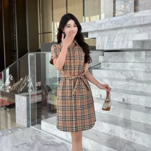 Cheap Burberry Dresses Short Sleeved For Women #1335859 Replica Wholesale [$85.00 USD] [ITEM#1335859] on Replica Burberry Dresses