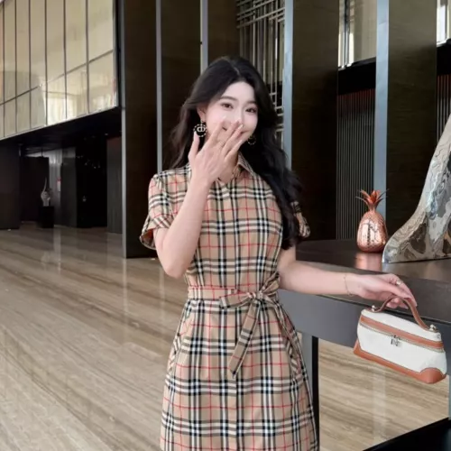 Cheap Burberry Dresses Short Sleeved For Women #1335859 Replica Wholesale [$85.00 USD] [ITEM#1335859] on Replica Burberry Dresses