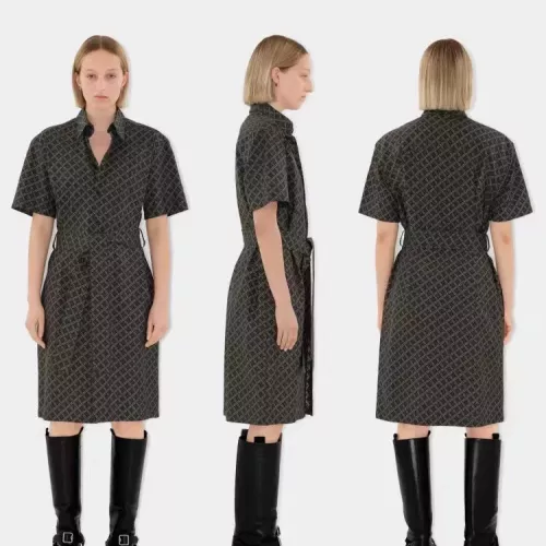 Cheap Burberry Dresses Short Sleeved For Women #1335865 Replica Wholesale [$85.00 USD] [ITEM#1335865] on Replica Burberry Dresses