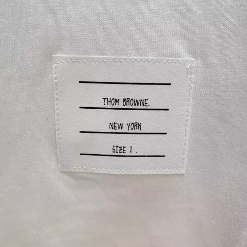 Cheap Thom Browne TB T-Shirts Short Sleeved For Men #1335921 Replica Wholesale [$85.00 USD] [ITEM#1335921] on Replica Thom Browne TB T-Shirts