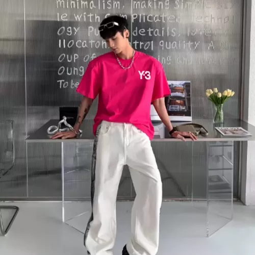 Cheap Y-3 T-Shirts Short Sleeved For Unisex #1335943 Replica Wholesale [$92.00 USD] [ITEM#1335943] on Replica Y-3 T-Shirts